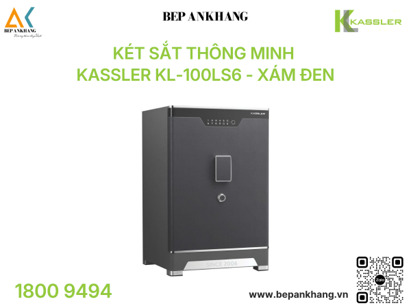 Két sắt thông minh Kassler KL-100LS6 - Xám Đen